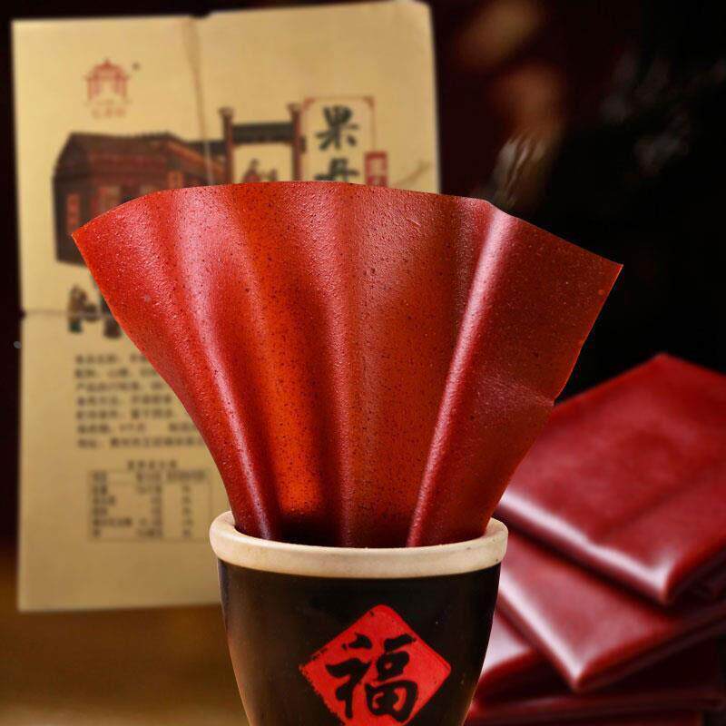 手撕老式果丹皮山楂卷干硬整张大片卷童年90后怀旧零食零食