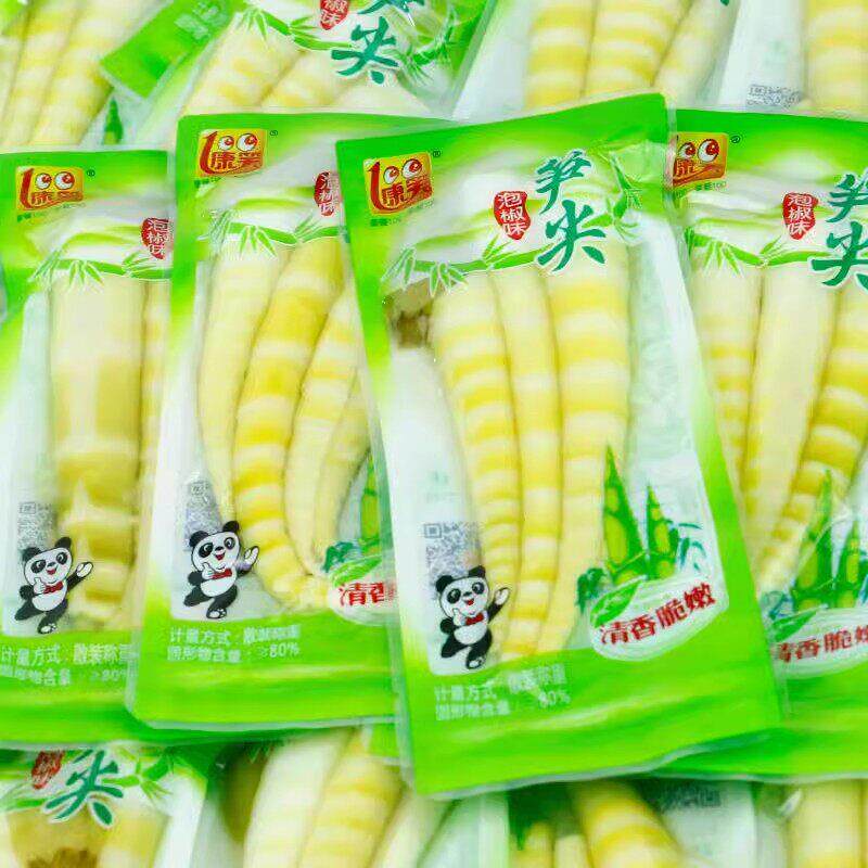 康笑泡椒笋尖500g泡椒味新鲜竹笋脆笋野山椒味散装零食小包装零食