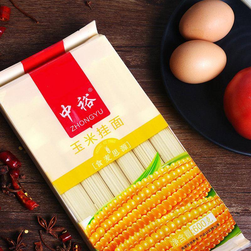 中裕面条玉米挂面600g*5杂粮粗粮筋道速食方便汤面玉米面棒子面条