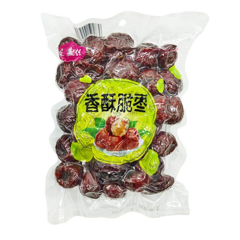 友益佳新疆哈密枣香酥脆枣252g*2袋无核真空包装枣干休闲零食包邮