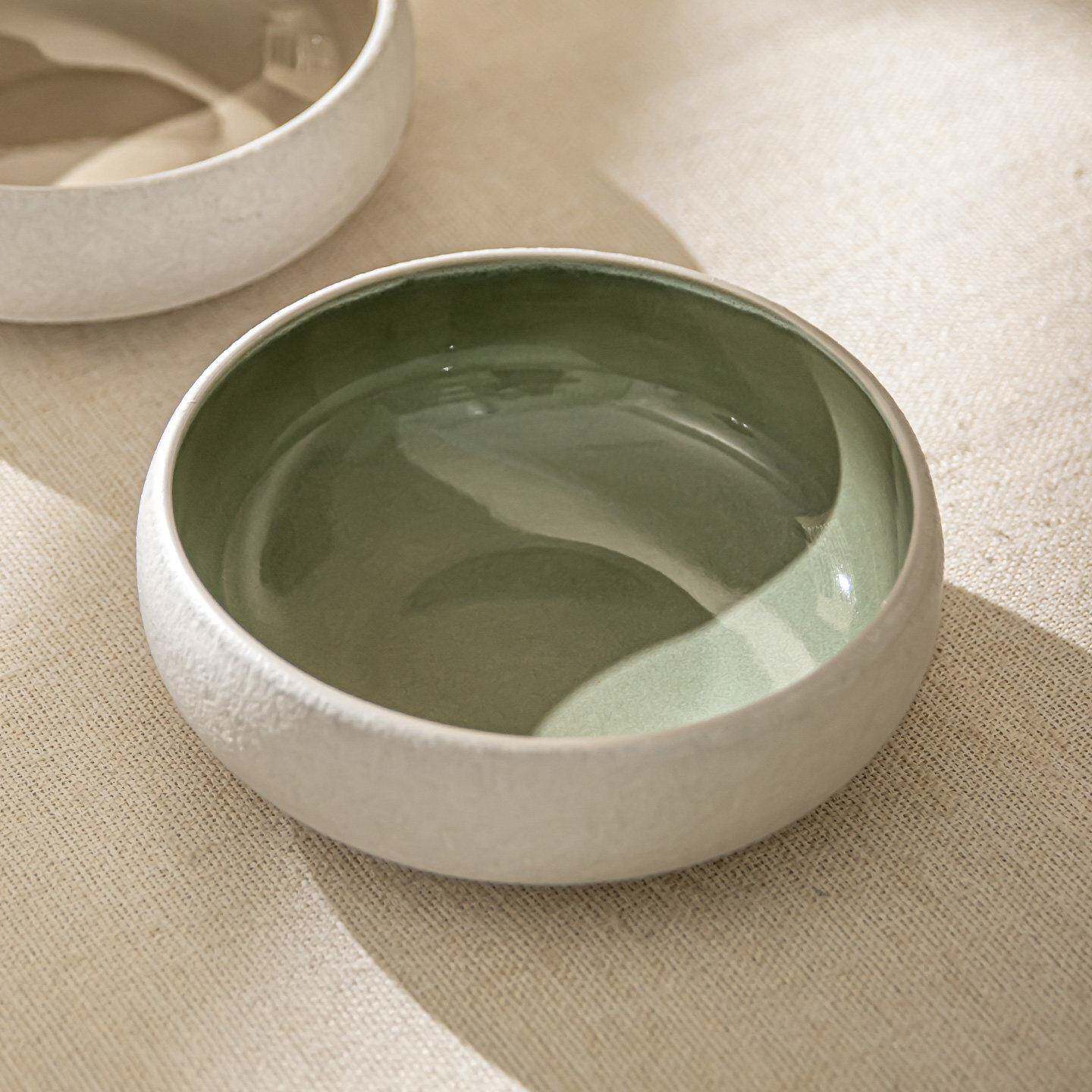 甜水面YE HOME 极简钵体陶瓷碗水果沙拉碗菜碗沙冰碗甜品