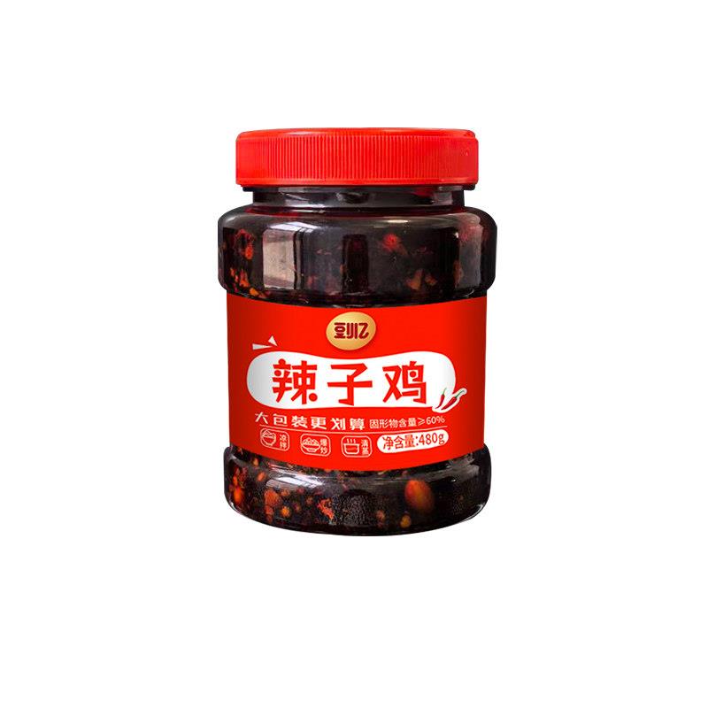 辣子鸡拌面湖南辣子鸡鸡辣椒酱大桶香辣下饭拌面调味麻辣炒菜特色