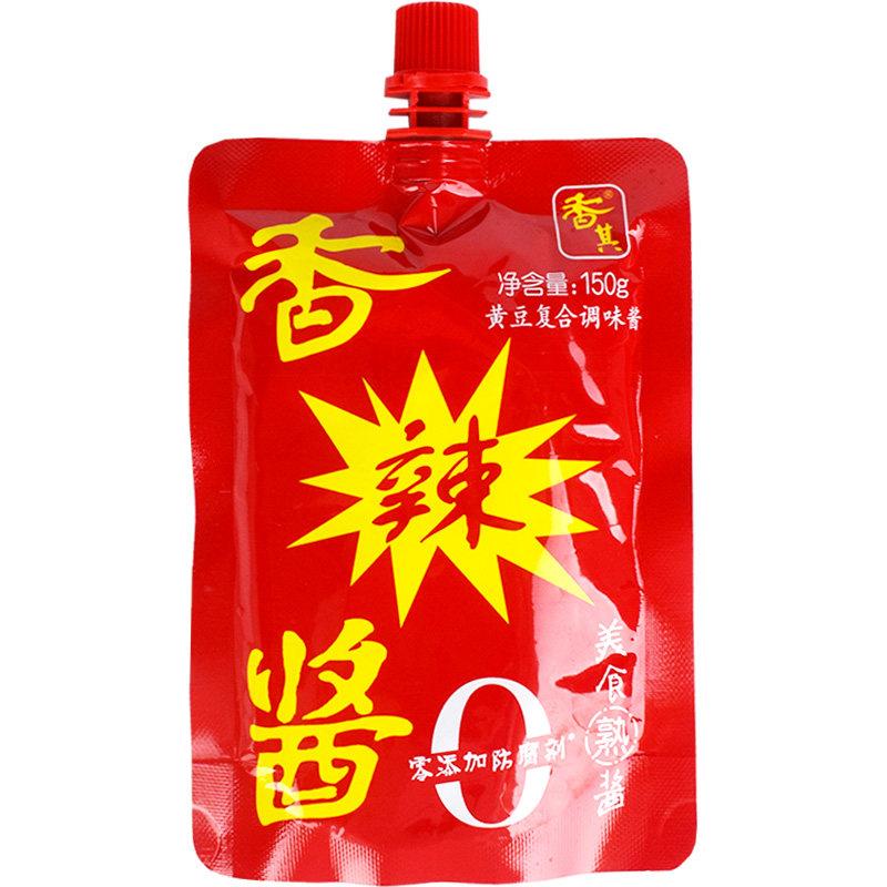 辣酱袋装香其酱香其辣酱香辣酱东北大酱自立袋150g×10袋旋