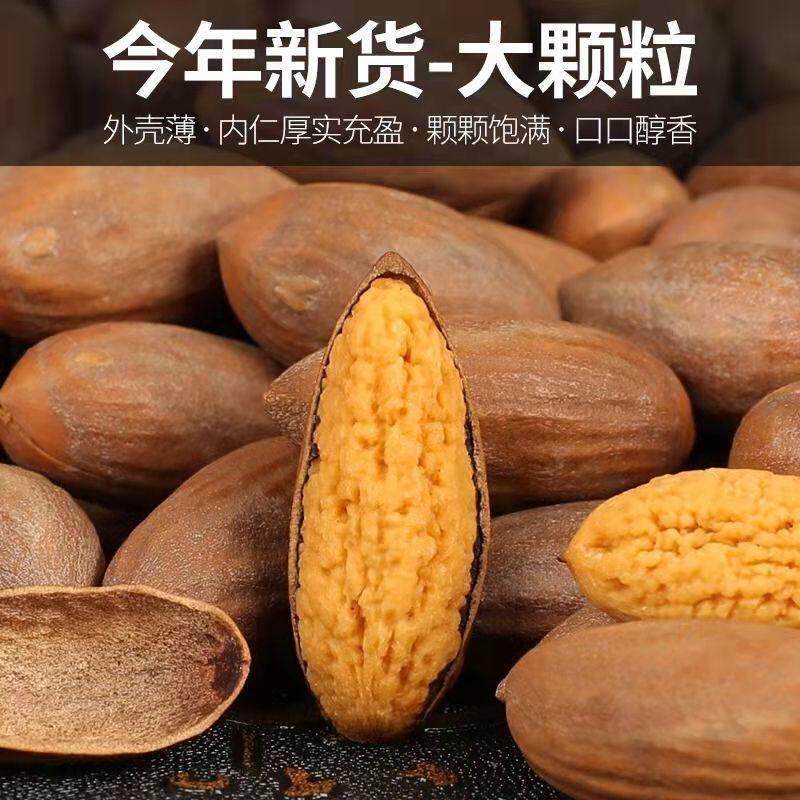 新日期东北松子年货特产特大颗粒开口级红松籽坚果整箱10斤散装称