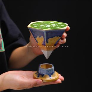 创意陶瓷杯北欧轻奢陶瓷杯子复古马克杯设计感水杯下午茶咖啡杯子