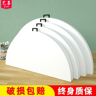 可折叠圆桌餐桌家用租房大圆桌面轻便简约吃饭桌子圆形餐桌椅组合