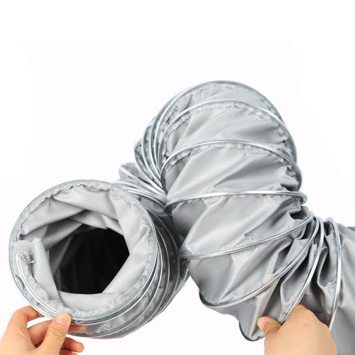 耐高温450度铁夹风管排烟管道伸缩通风排风软管排气管道阻燃防火