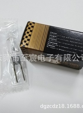 日本HYBEC卤素灯泡JC 12V30W G6.35竖丝2000小时分光光度计钨灯