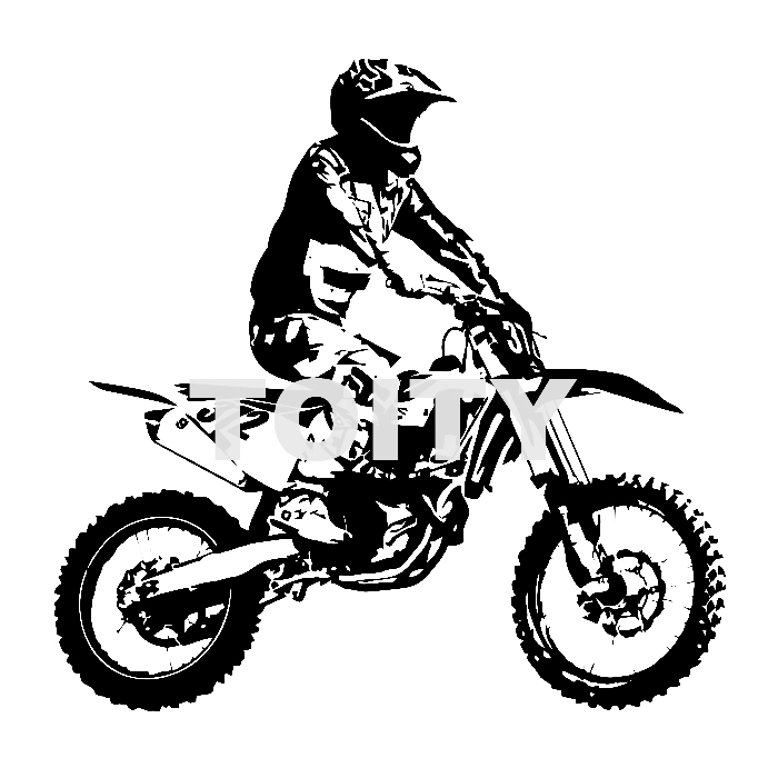 自由式摩托车越野赛贴画竞技表演贴纸宿舍墙贴MOTOCROSS海报纸