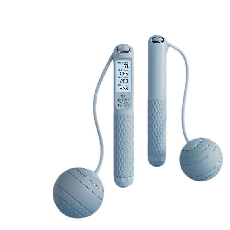 佑美无绳跳绳健身运动计数女负重重力款成人绳子