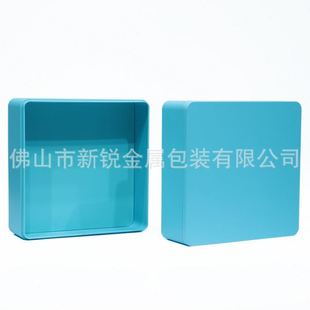正方缩口天地盖双层马口铁盒 铁盒 礼品包装 哑光年货包装