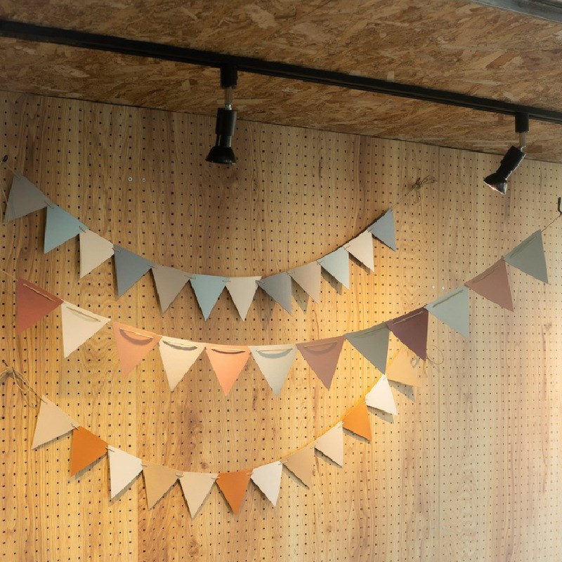 皮革万圣节三角彩旗 户外露营PU皮挂旗  帐篷勿扰旗装饰吊旗