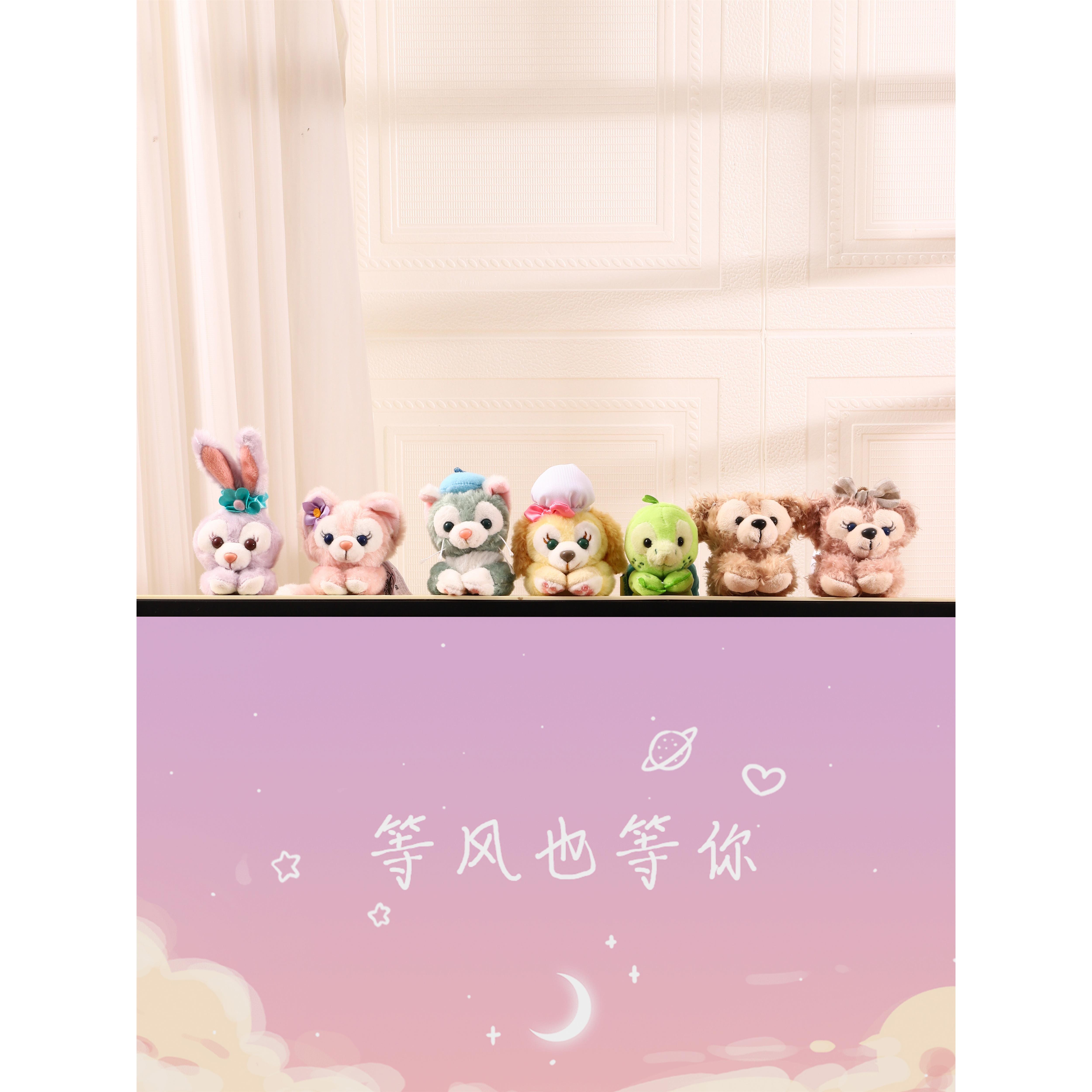 星戴璐电脑桌显示屏装饰摆件办公桌桌面可爱小玩偶趴趴公仔饰品女