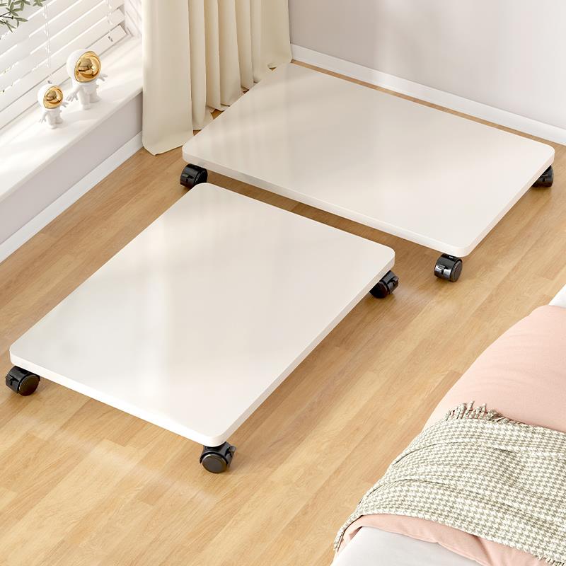 可移动收纳箱底座带滑轮整理箱主机托盘花架万向轮打印机置物托架