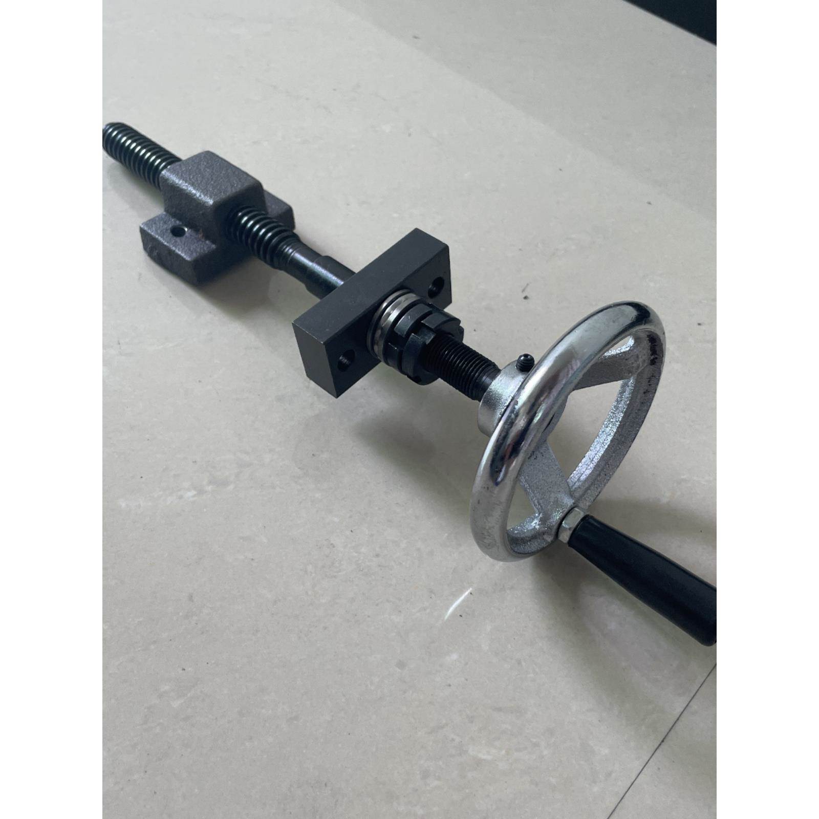 梯形丝杆螺母套装带手轮木工机械 T型丝杆 手摇丝杠传动 升降螺杆