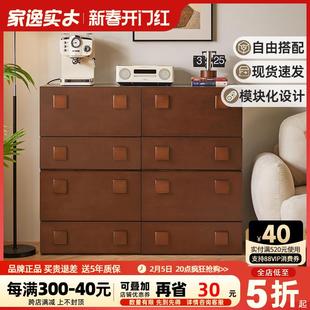 全实木书柜DIY书架落地置物架现代客厅自由组合收纳架书房储物柜