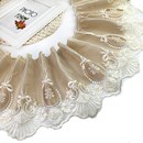 饰辅料边 18厘米宽度蕾丝宽边窗帘拼接花边沙发垫抱枕装 带衬布