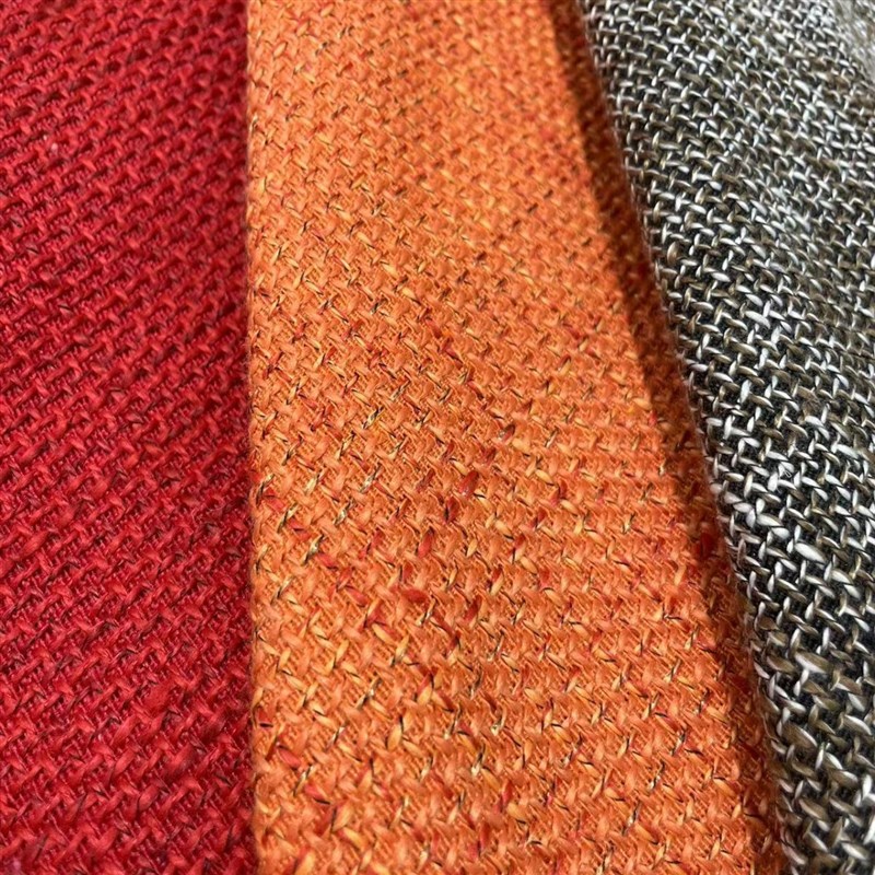 蜂窝帘竹节粗麻双层布料手袋布百家布抱枕坐垫车套沙发