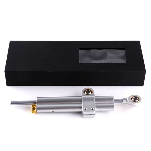 新款摩托车阻尼器缓冲车把方向器双筒减震稳定手把阻尼钛尺跨境