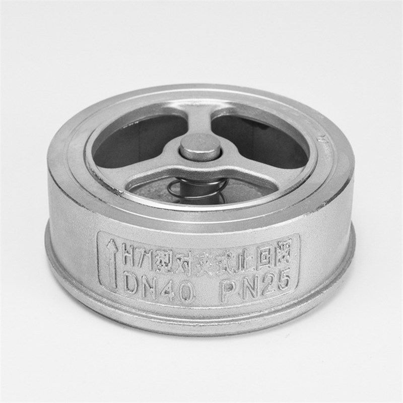 304/201不锈钢H71W对夹式止回阀/316L逆流单向逆止阀高温DN20/32