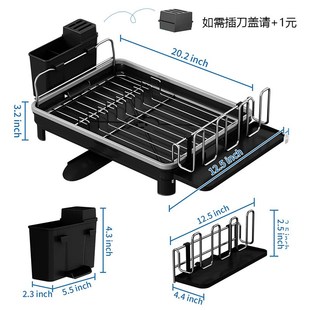 厨房不锈钢碗碟架置物架 单层晾放碗碟盘沥水架 塑料家用碗筷架子