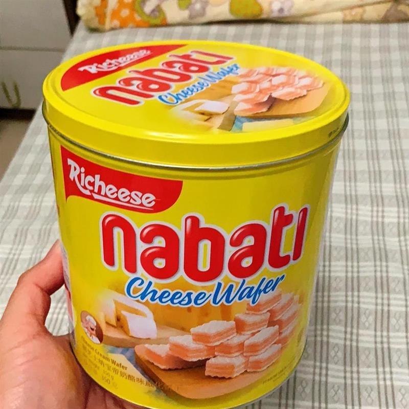 新年送礼进口丽芝士奶酪味威化饼干巧克力味300g桶装香草味伴手礼