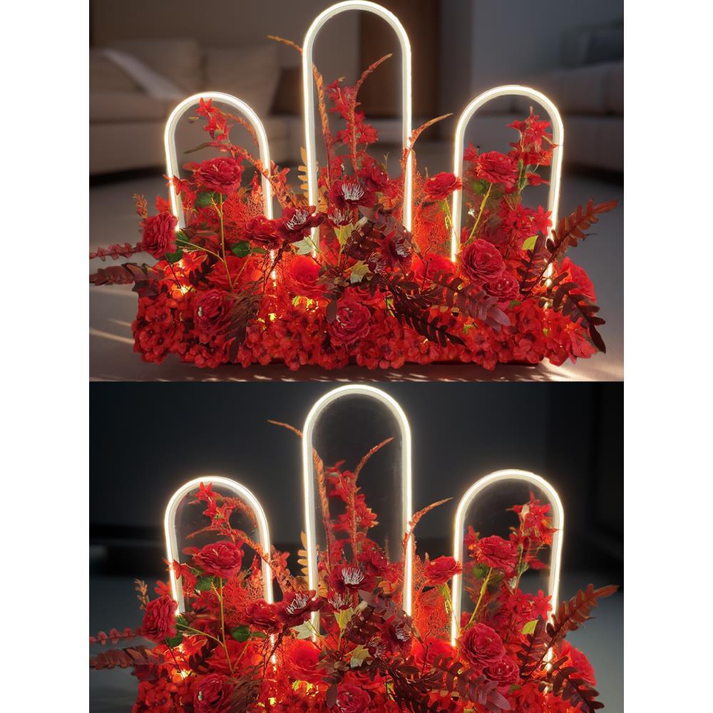 婚庆道具路引灯爱的n 次方铁艺灯光花架婚礼舞台婚礼氛围