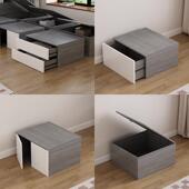 定制卧室榻榻米地台拼接床小户型拼接飘窗沙发储物抽屉柜带升降柜