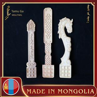 蒙古奶食白食鲜牛奶桶查干伊德民族献奶勺杨木手工制作塔穆嘎进口