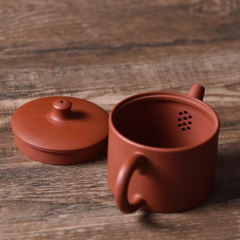 潮汕手拉壶大口汉瓦壶大敞口壶朱泥壶家用功夫泡茶壶茶具炮嘴