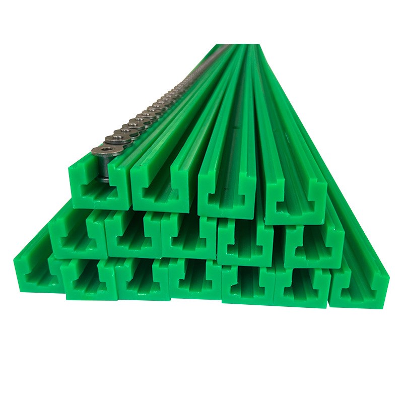 链条导轨工业输送链条导向件聚乙烯塑料传动托条双节距链条导轨槽