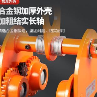 手推跑车0.5 2t3吨工字钢滑车起重铁葫芦吊机手动吊葫芦