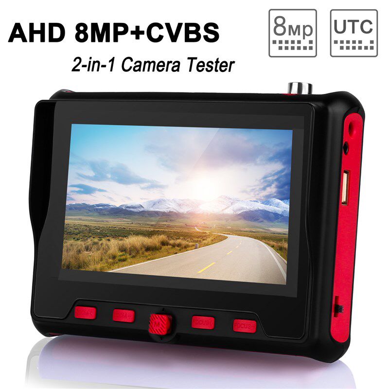 4.3HD 8MP Portable Camera Tester AHD CVBS Test工程宝测试仪