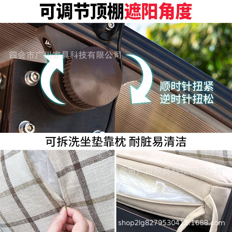 户外秋千吊篮吊椅摇篮秋千庭院花园阳台室外休闲家用别墅双人摇椅