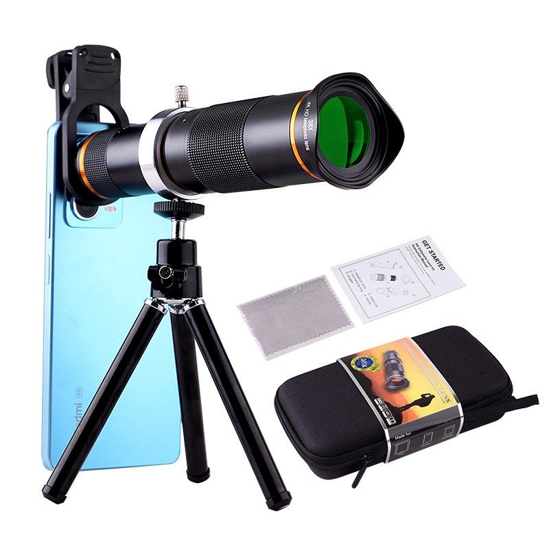 手机通用远拍外置镜头 38X高清无畸变长焦单筒望远镜直播网红通用