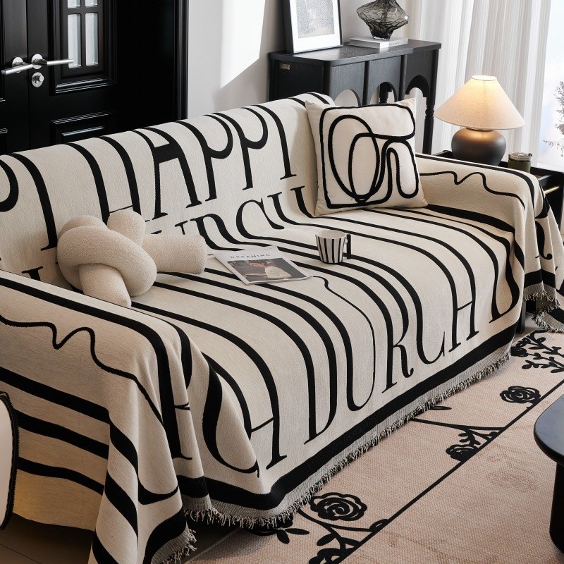 2024新款沙发巾一整张全盖四季通用雪尼尔轻奢高级感沙发盖布套罩