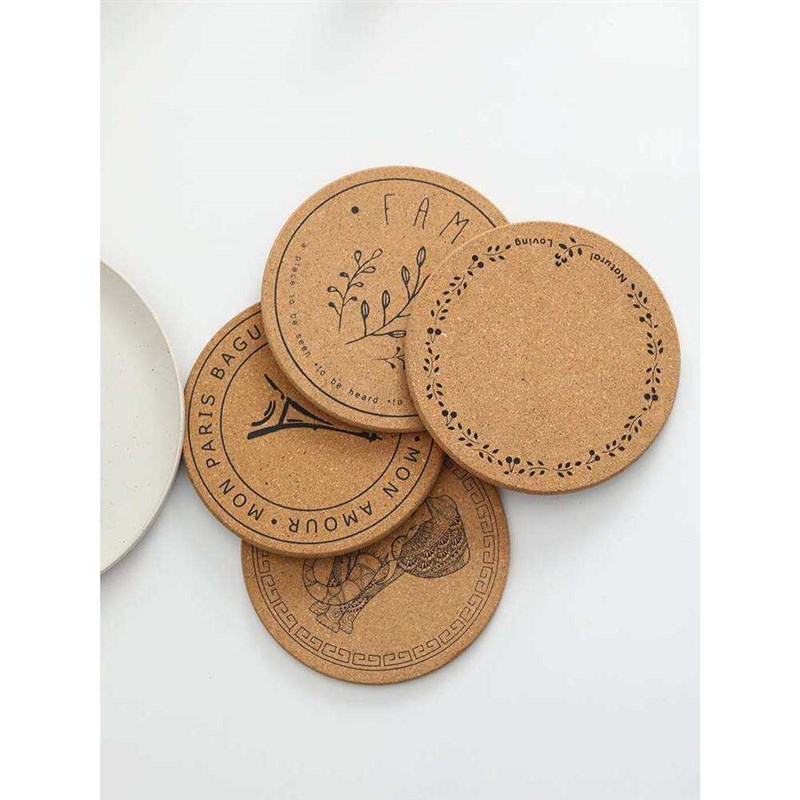 大号圆形软木隔热垫锅垫餐垫盘子菜垫子碗垫家用防烫桌垫餐桌垫云