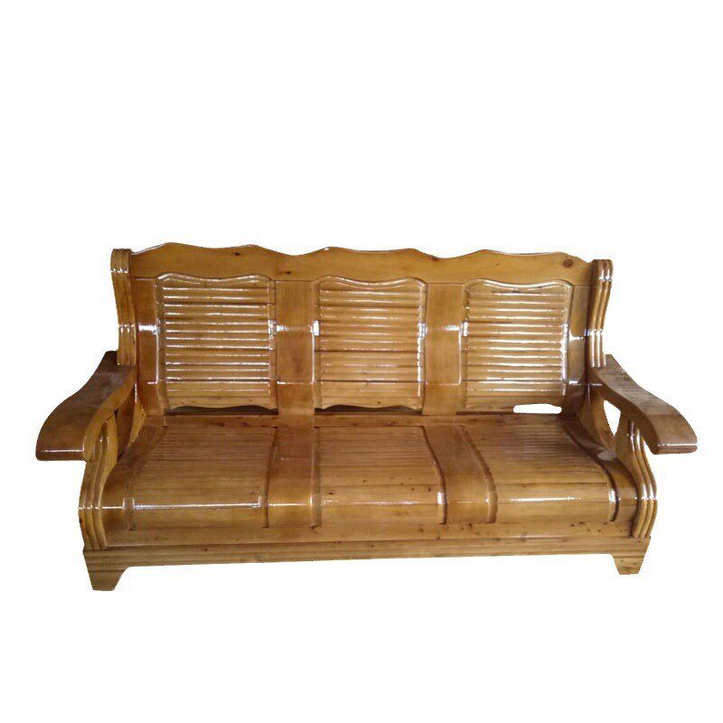 成都香柏木中式沙发小户型客厅实木沙发办公沙发简易木凉椅五件套