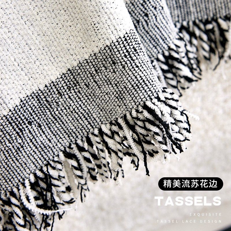 2024新款黑色沙发盖巾高级感防猫抓套罩四季通用皮沙发坐垫盖布毯,居家布艺,沙发套,淘宝优惠券,粉丝福利购,淘宝优惠卷