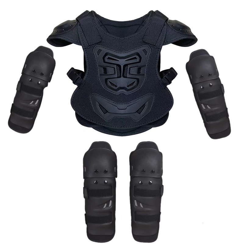 摩托车护具儿童护甲衣安全骑行防护套装运动护甲护膝护肘