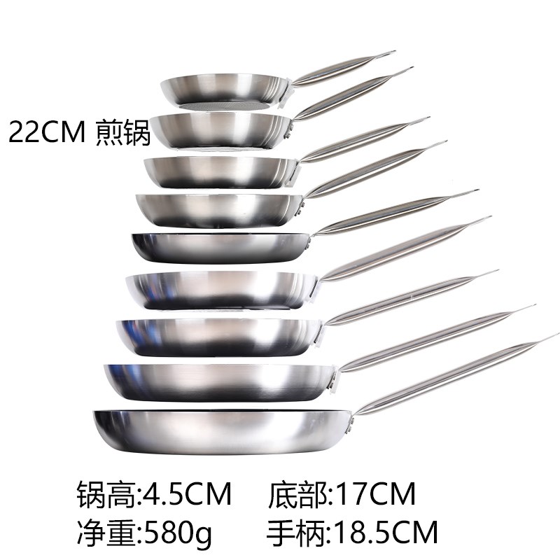 20-40CM多规格商用大煎锅不粘锅特大号生煎锅烙饼锅荷包蛋平底锅