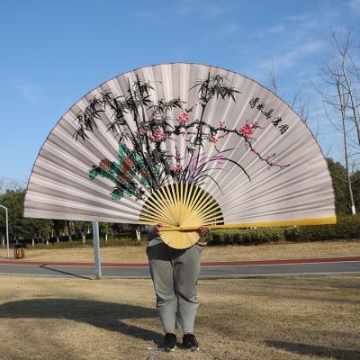 2.2*1.2米挂扇特大挂扇装饰扇子折扇工艺扇COS道具扇 婚庆装饰扇