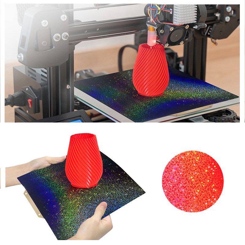 3D打印配件pei板喷涂PEI弹簧钢板双面打印PEY贴膜热床平台打印板