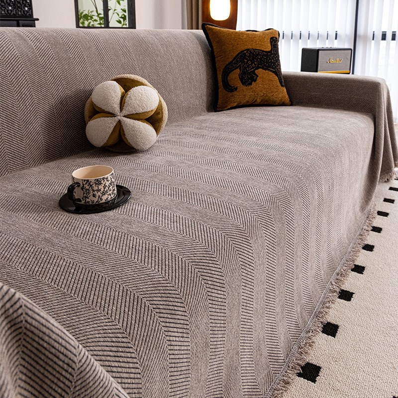 新款宽幅230加大加厚沙发盖布巾全包沙发坐垫四季通用沙发套罩巾