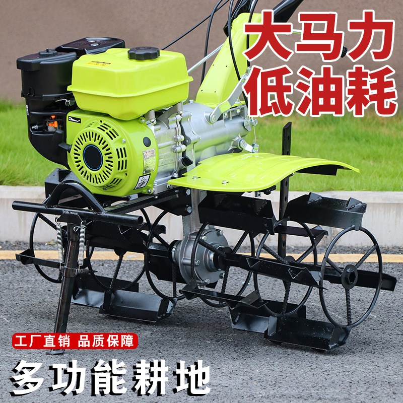 170轻便型汽油微耕机开沟机手启动锄草机功能小型耕田耕地旋耕机