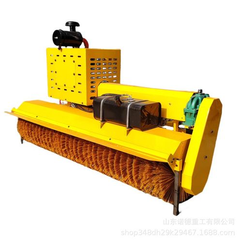 车载式除雪滚刷装载机加装除雪刷 洒水车前挂式路面除雪滚刷