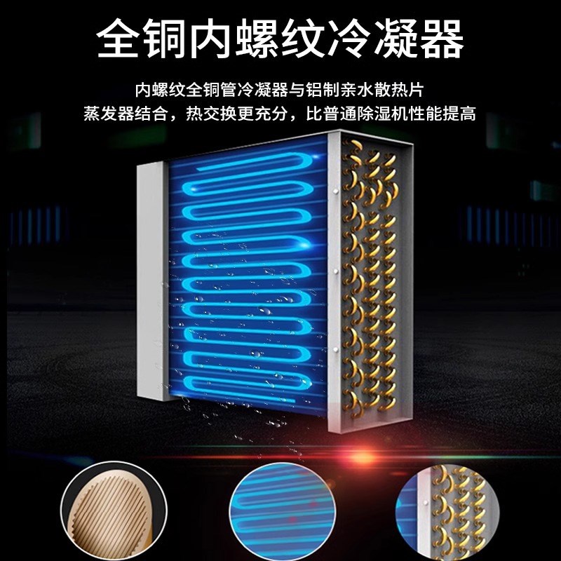 湿硕工业除湿机大功率地下室除湿器别墅家用抽湿机仓库车间抽湿器