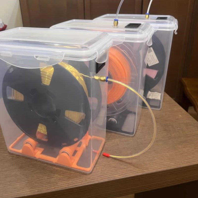 5.8L米桶3D打印机耗材干燥箱PLA双层密封盒防潮箱1KG料盘盒通用型