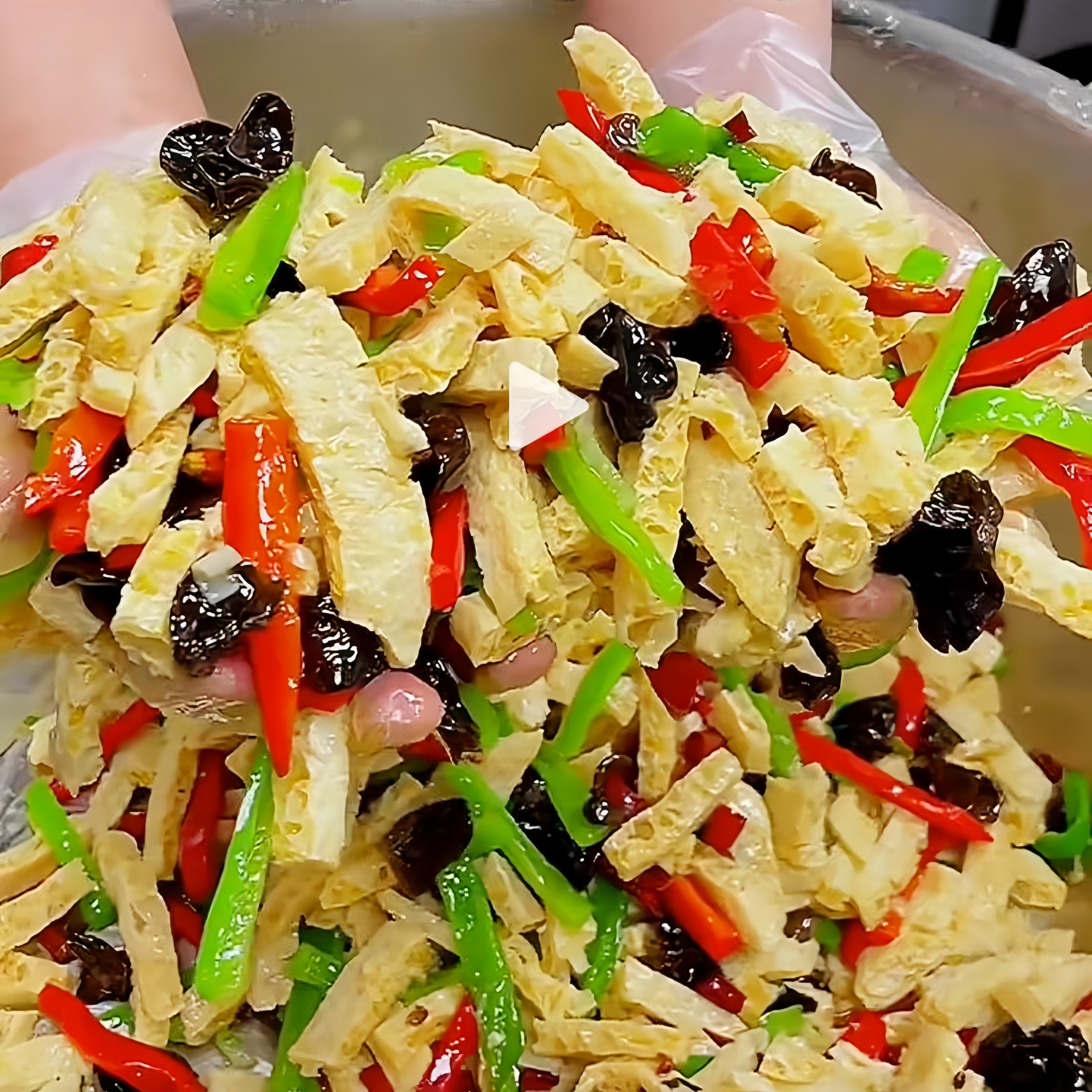 免切油炸豆腐条长条素鸡条脆豆腐条卤货摆摊称重凉拌菜豆制品