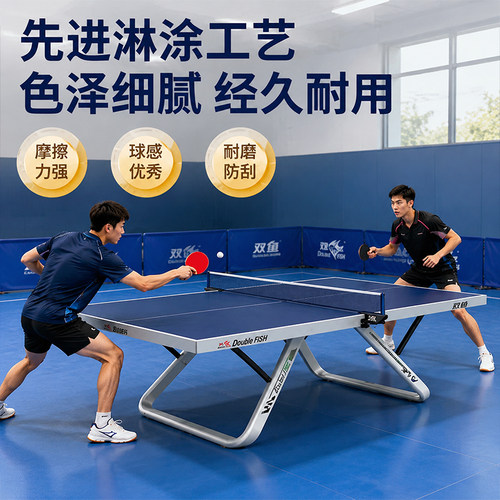 双鱼展梦启航乒乓球台室内标准尺寸国际大赛乒乓球桌案子ITTF认证